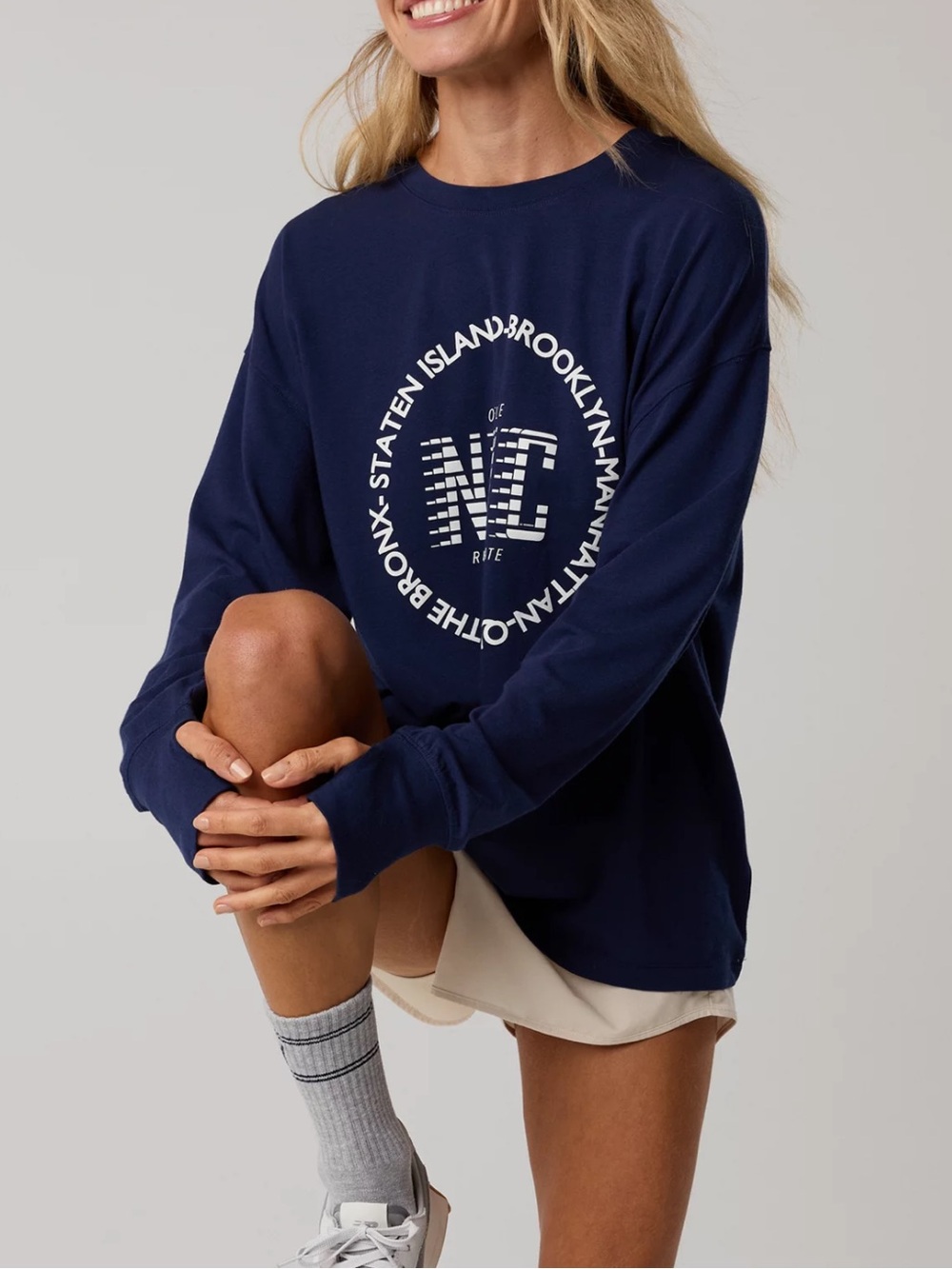 NWT - New Never Worn | Aerie | Long Sleeve Boyfriend Tee | Size S P | Oversize